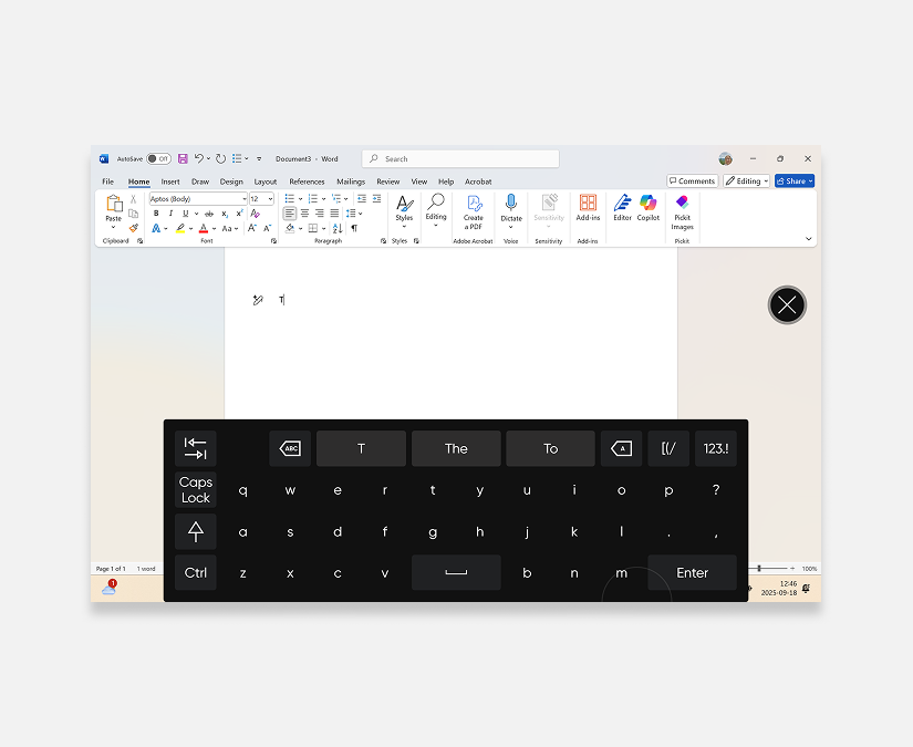 TD Control Word document