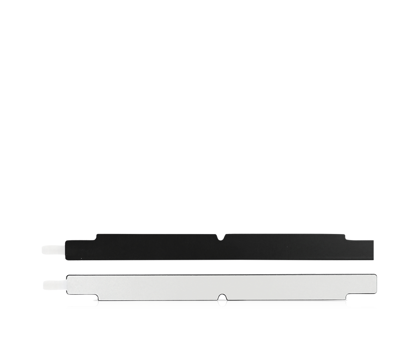 Front and back view of magnetic mount plate for Tobii Dynavox PCEye devices