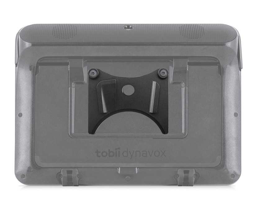 Tobii Dynavox mount plate for ConnectIT and Daessy systems and attached to I-110 device