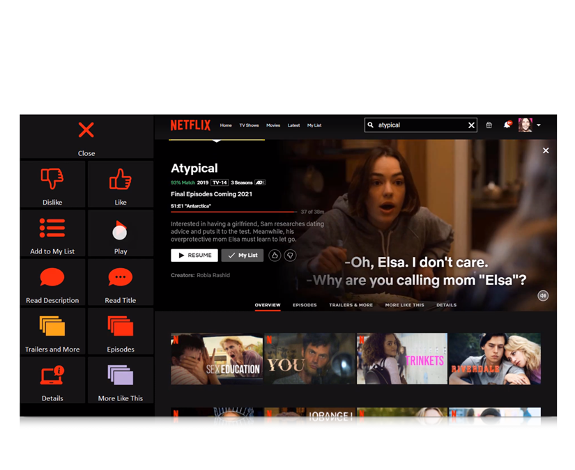 Tobii Dynavox Communicator 5 Accessible Netflix