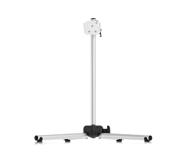 Tobii Dynavox Rehadapt Tabletop TS XL featuring Rehadapt Universal Device Socket mount plate.