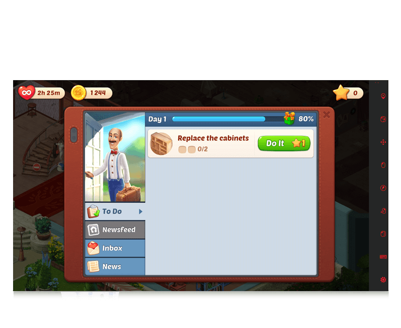 Homescapes Accessible Game Tobii Dynavox Global