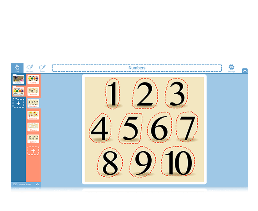 Tobii Dynavox Snap Scene number learning 